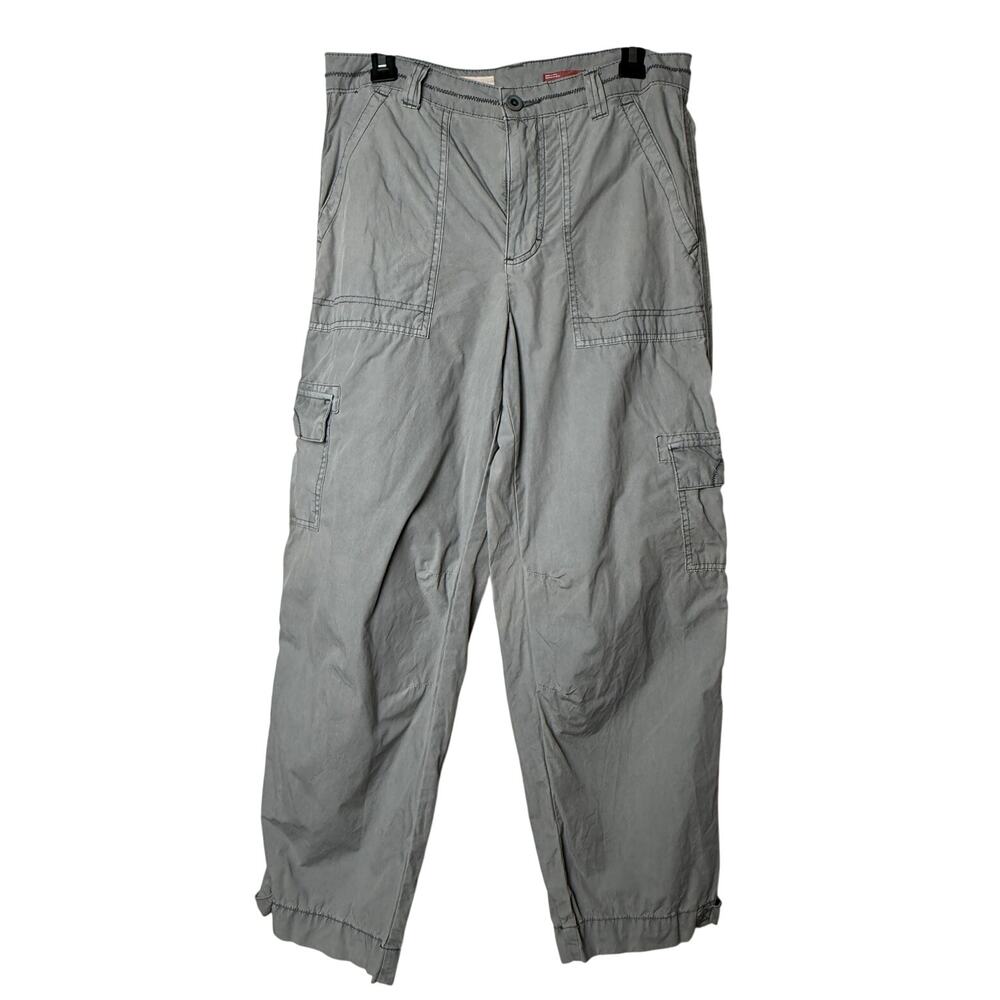 Anthropologie Pilcro Women's Cargo Pants Size 28 Gray Utility Cotton Lyocell